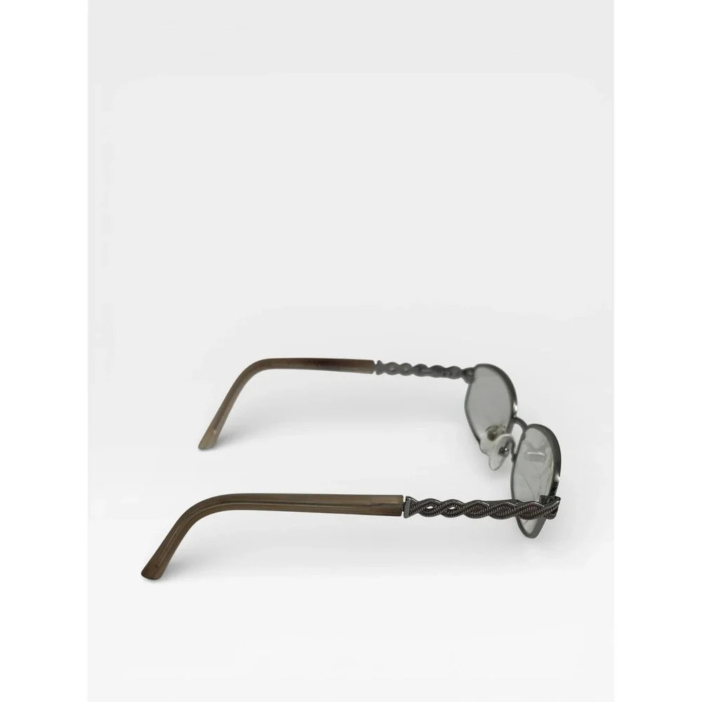 Genevie Boutique Modern Aubrey Brown‎ Oval Eyeglasses Braided 51-18-135 Frames